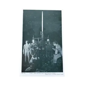 WWII US Postcard 37mm Anti-Aircraft Gun