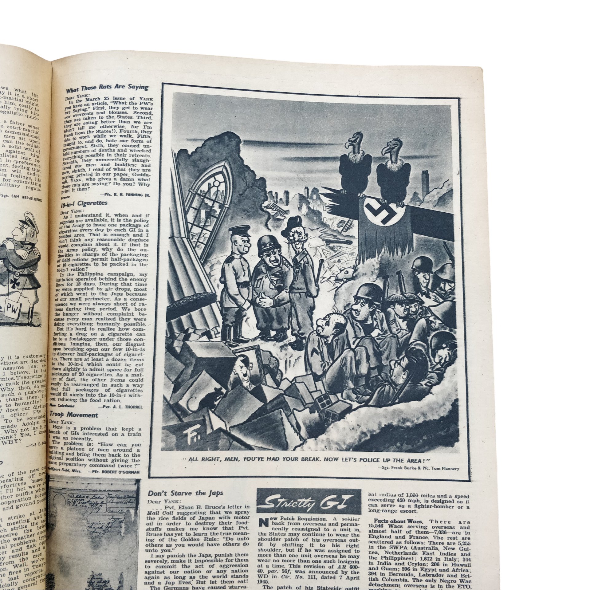 WWII US Yank Magazine Freedom And Food — image 6