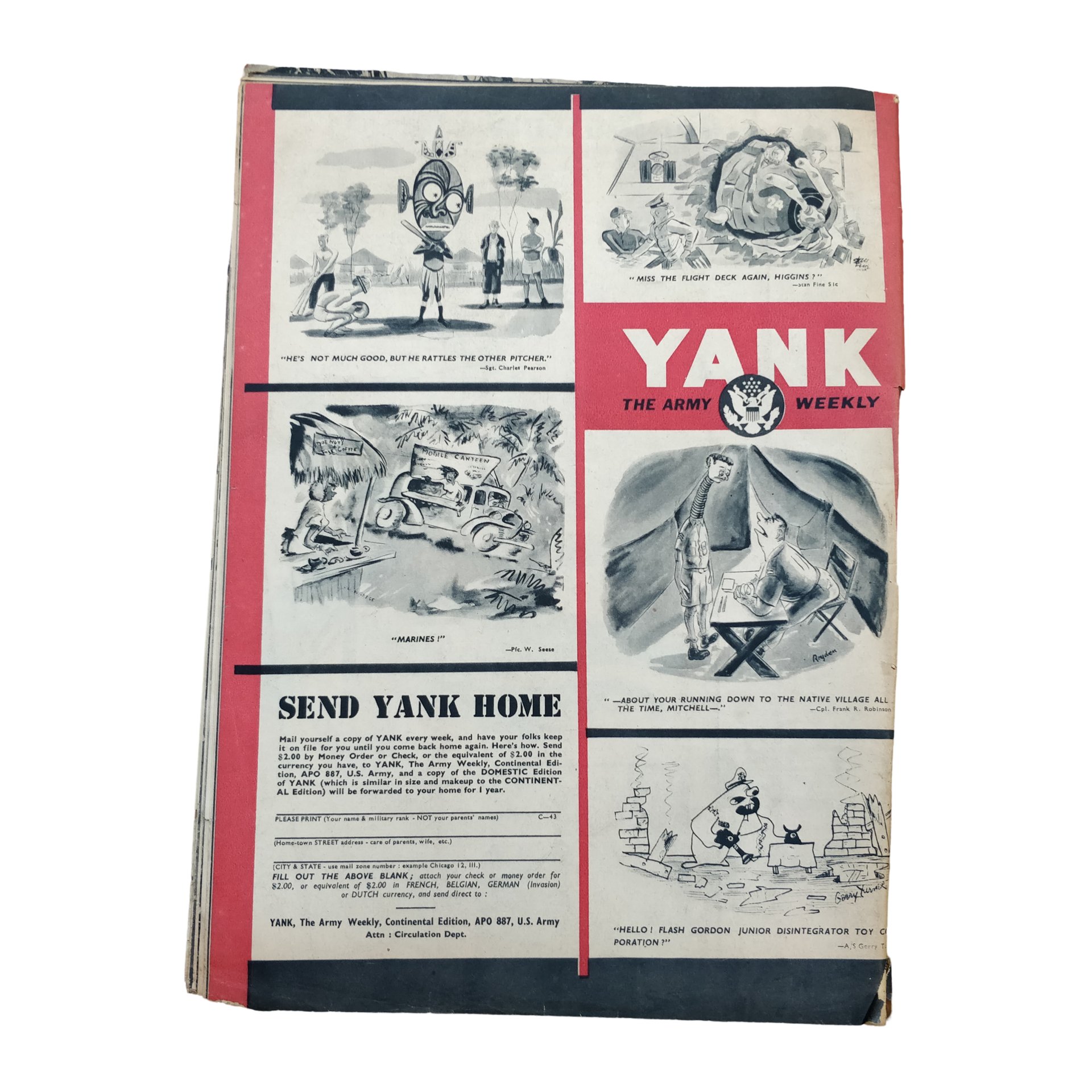 WWII US Yank Magazine Freedom And Food — image 7