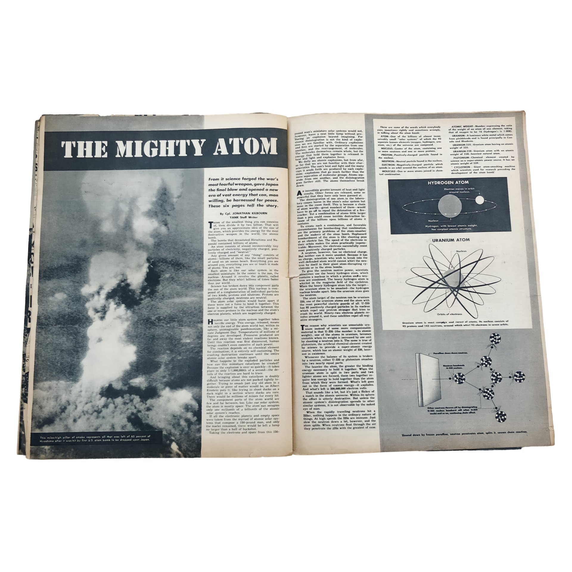 WWII US Yank Magazine Mighty Atom — image 4