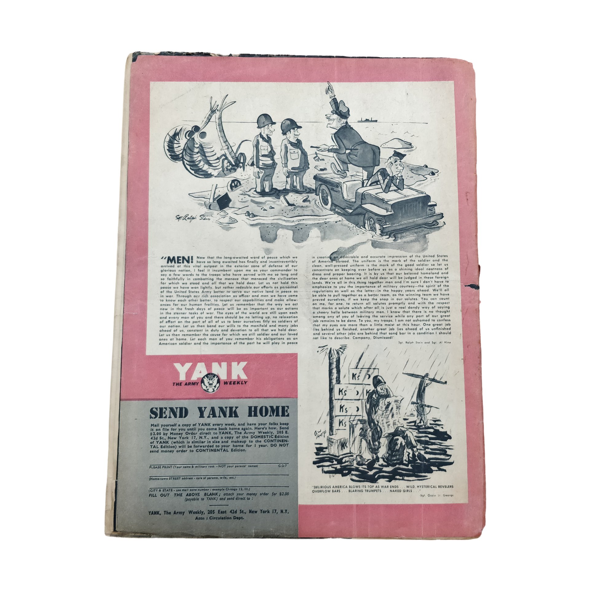 WWII US Yank Magazine Mighty Atom — image 5