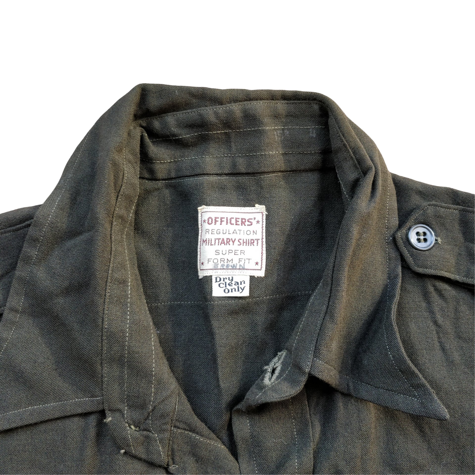 WWII US Chocolate Officers Shirt Named — image 2