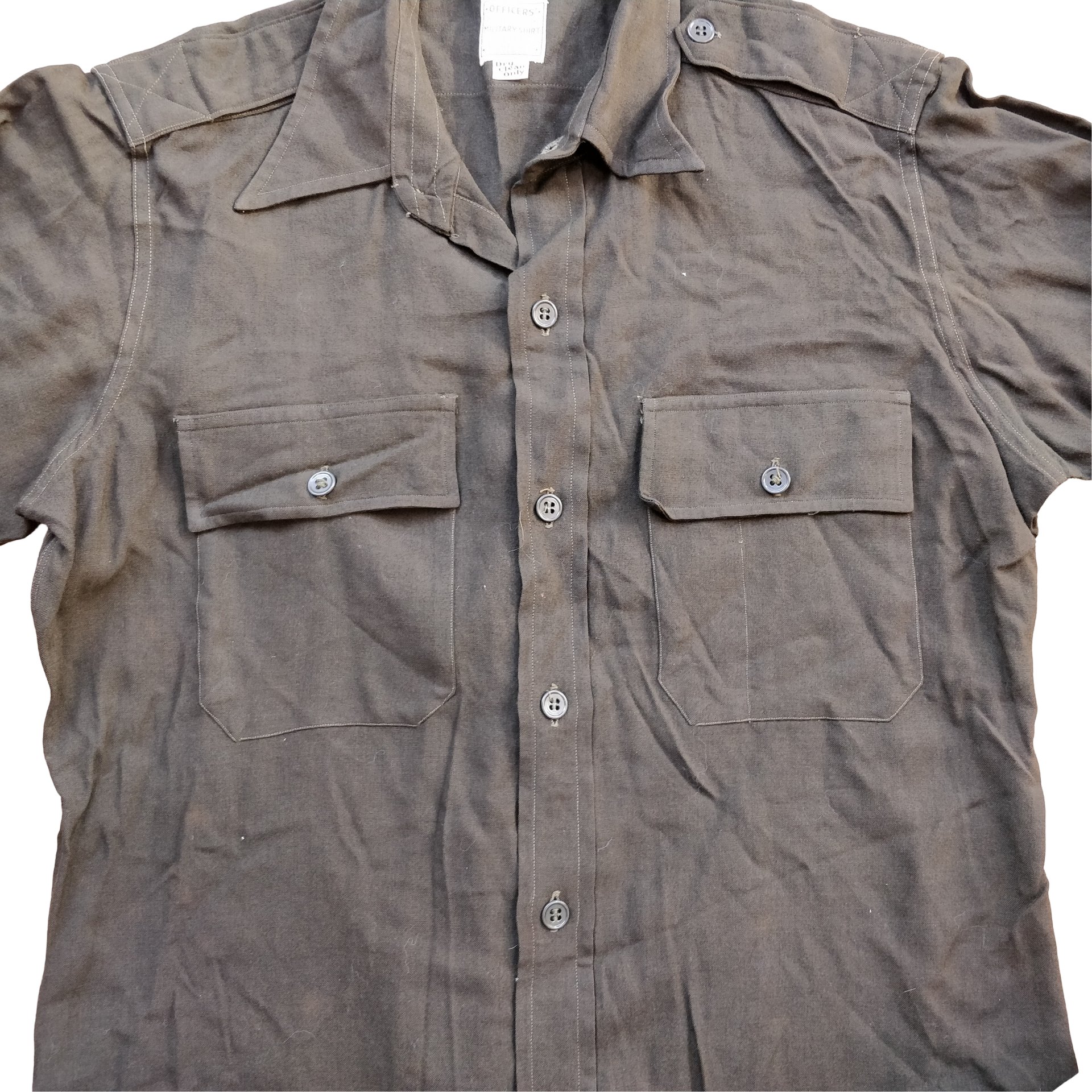 WWII US Chocolate Officers Shirt Named — image 4