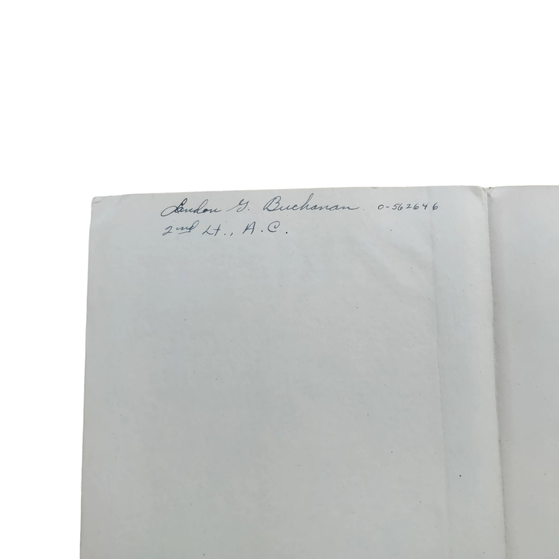 WWII US Company Administration Book Named — image 2