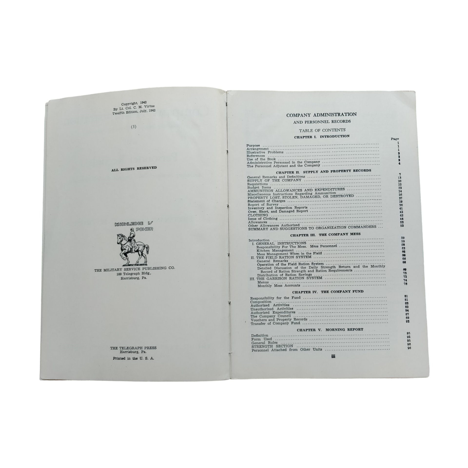 WWII US Company Administration Book Named — image 3