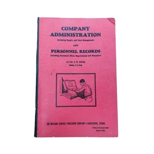 WWII US Company Administration Book Named