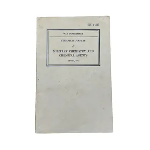 WWII US Field Manual Military Chemistry And Chemical Agents