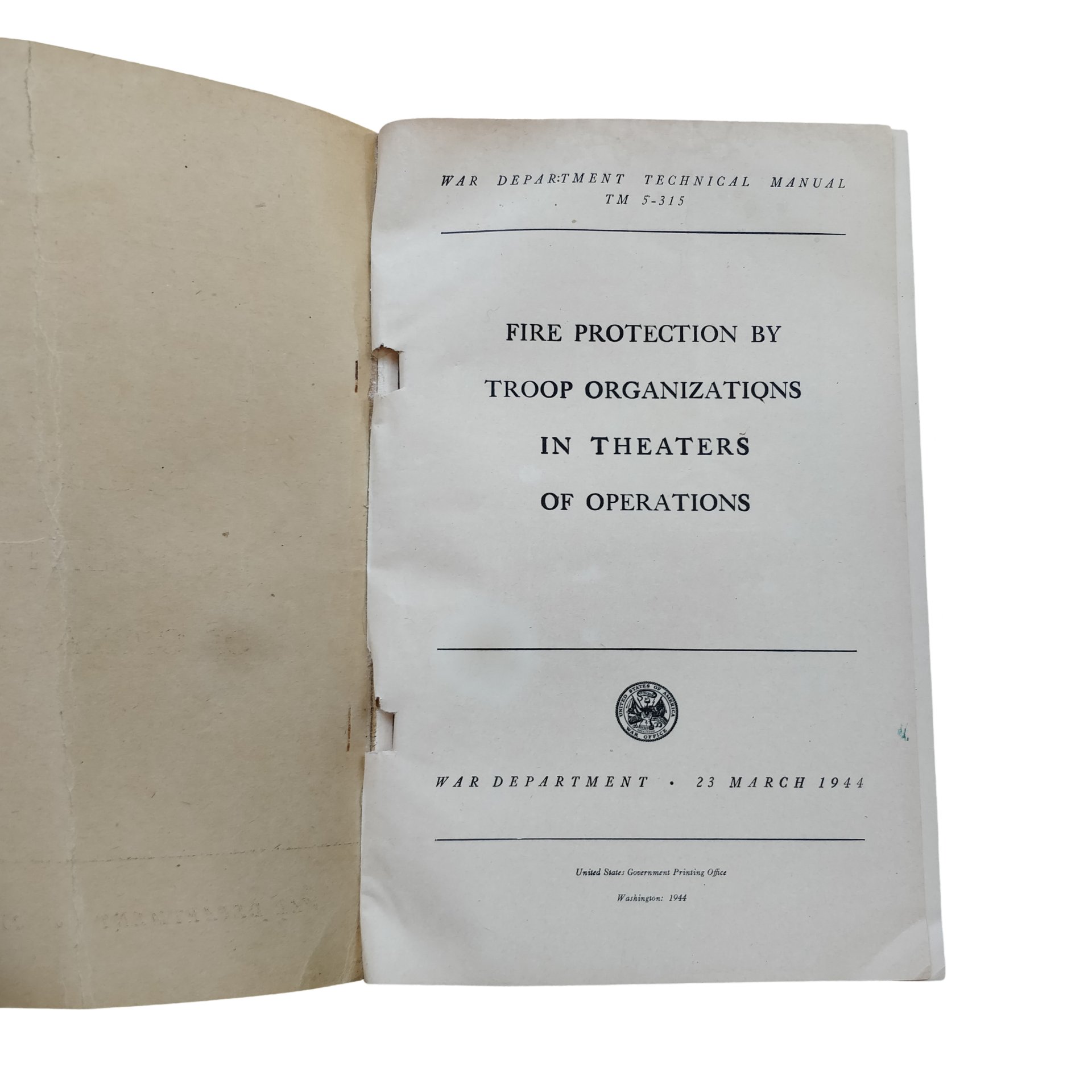 WWII US Field Manual Fire Protection — image 2