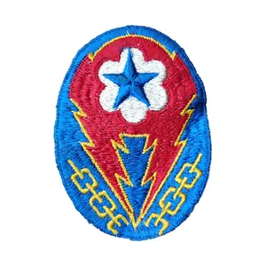 WWII US ETO Patch British Made Pinkback