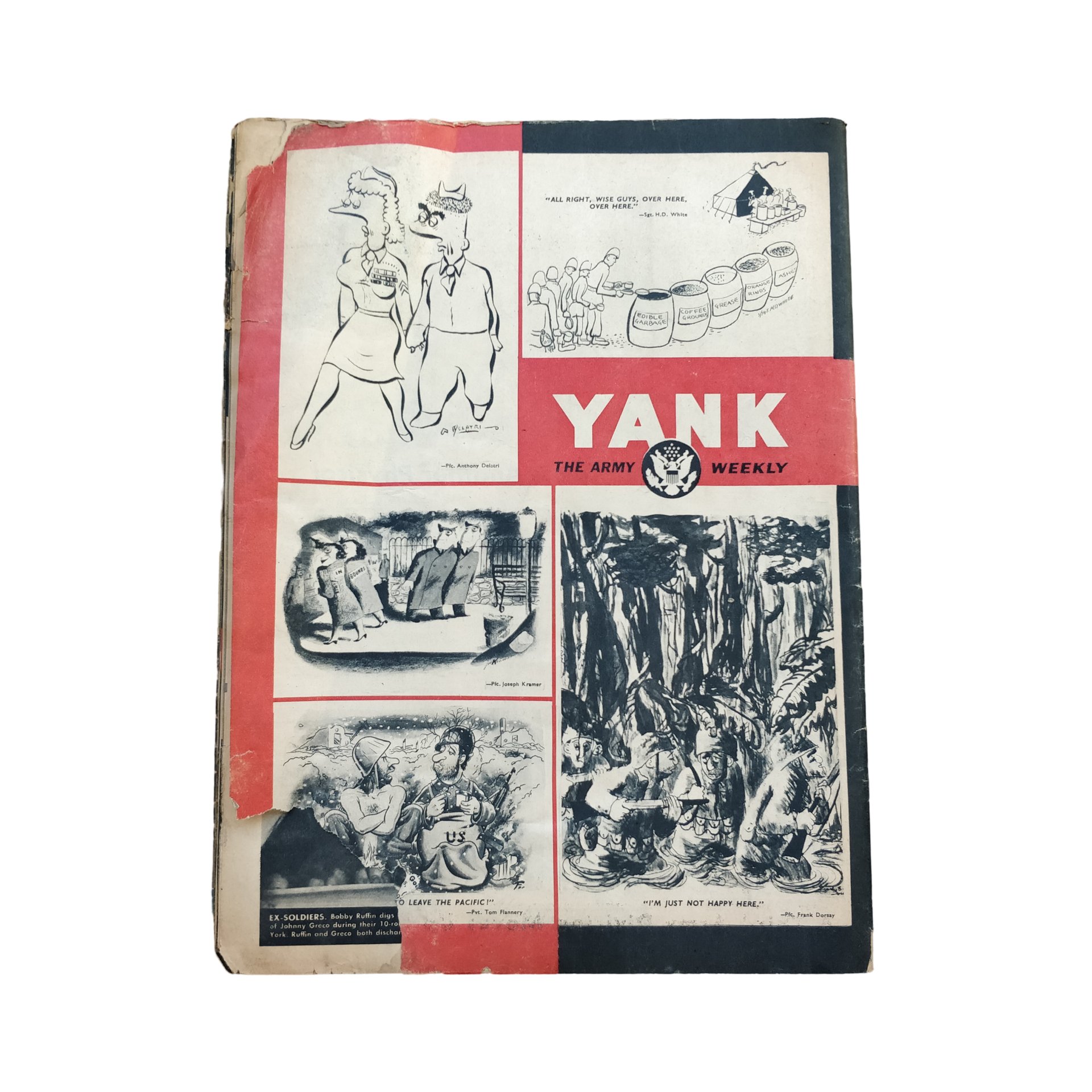 WWII US Yank Magazine Bastogne Payoff — image 6