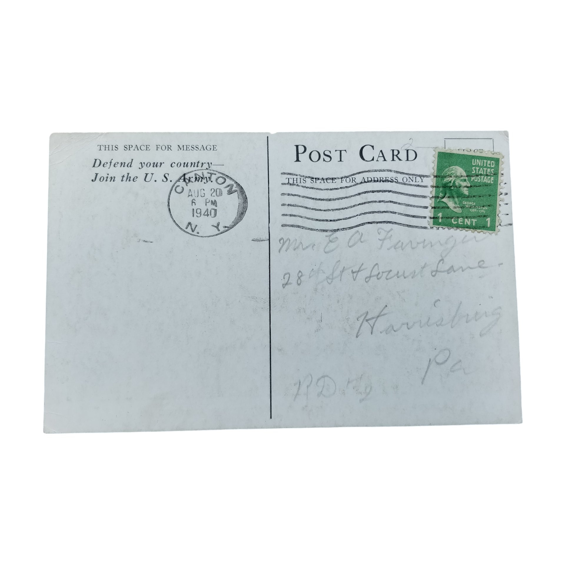 WWII US Postcard Advance — image 2