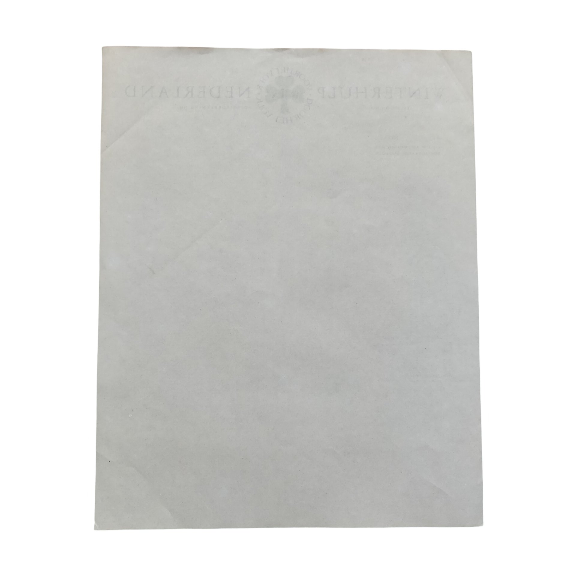 WWII Dutch Winterhulp Document — image 2