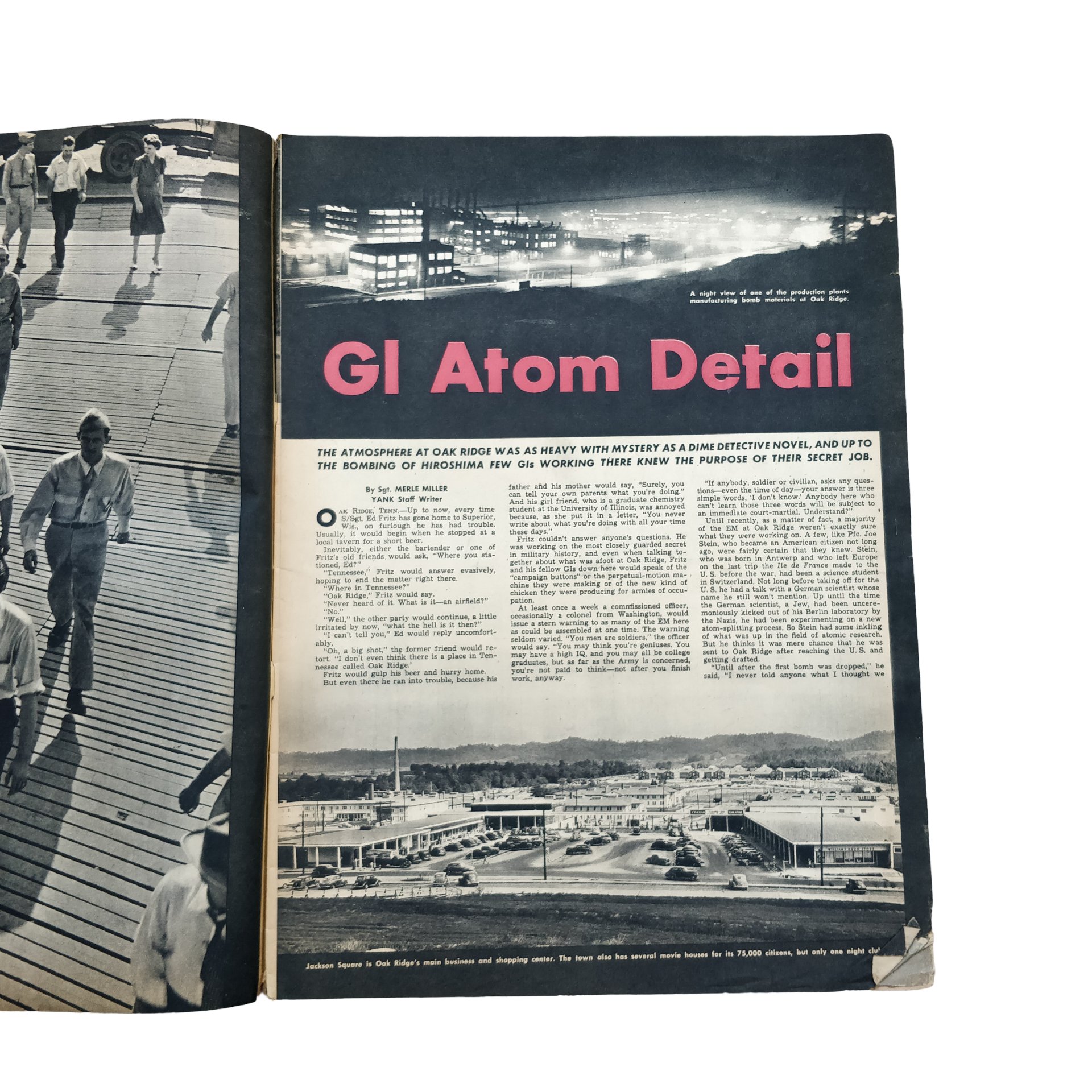 WWII US Yank Magazine GI Atom Detail — image 2