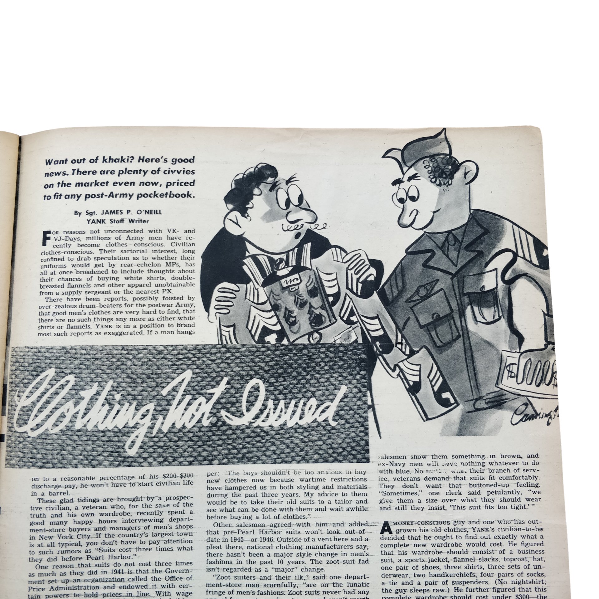 WWII US Yank Magazine GI Atom Detail — image 5