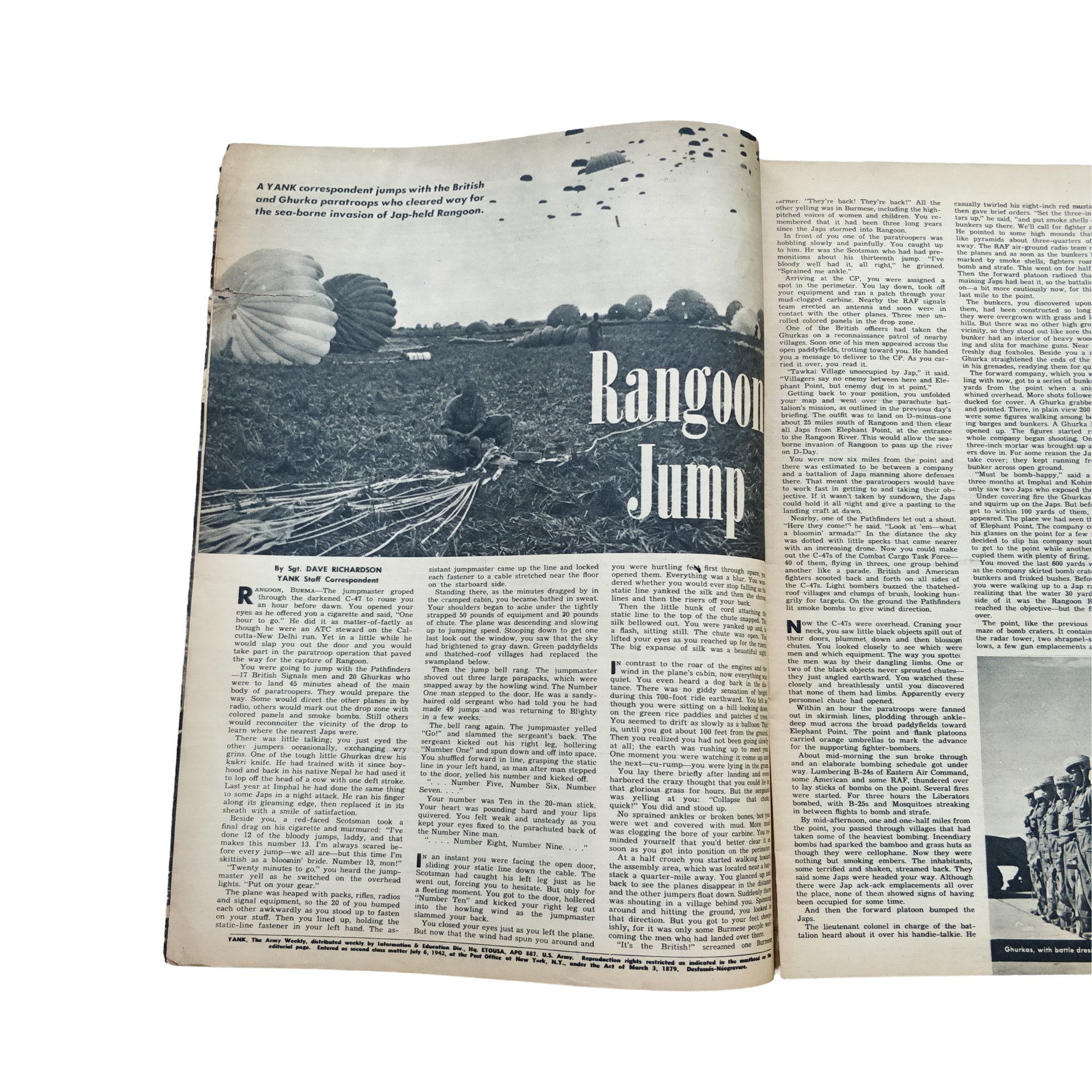 WWII US Yank Magazine Burma — image 2