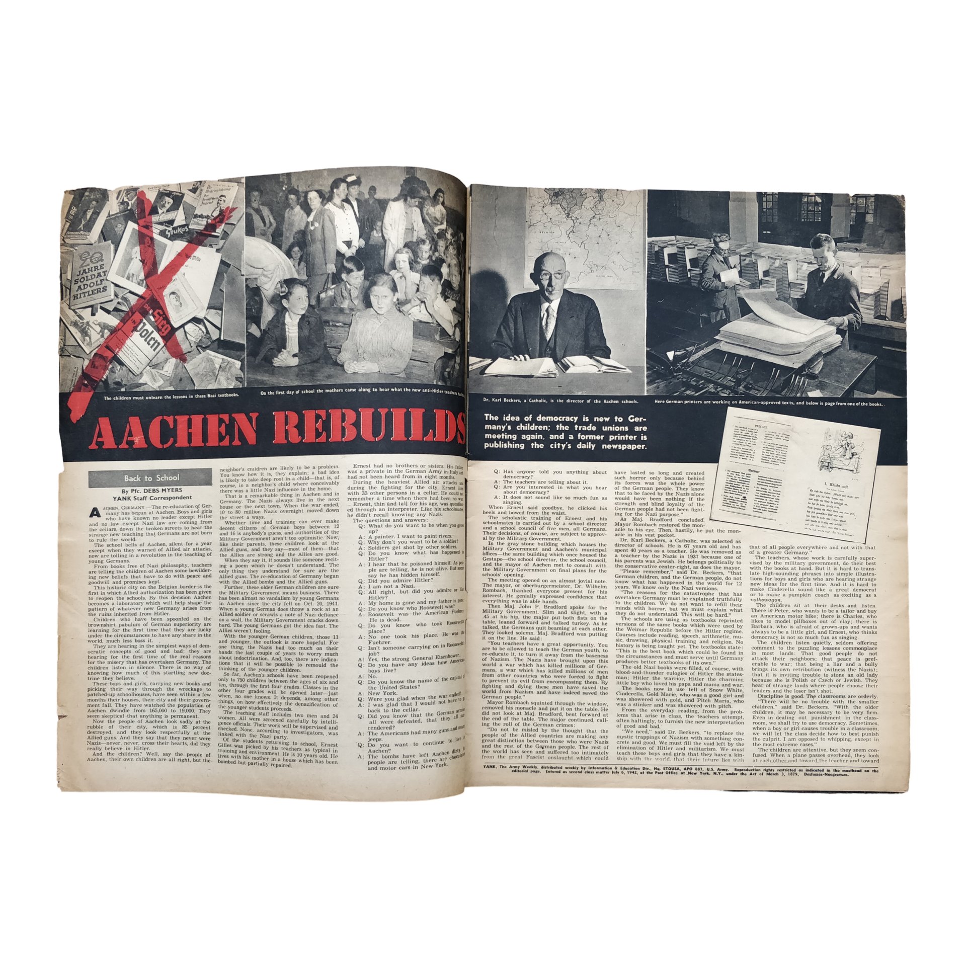 WWII US Yank Magazine Aachen — image 2