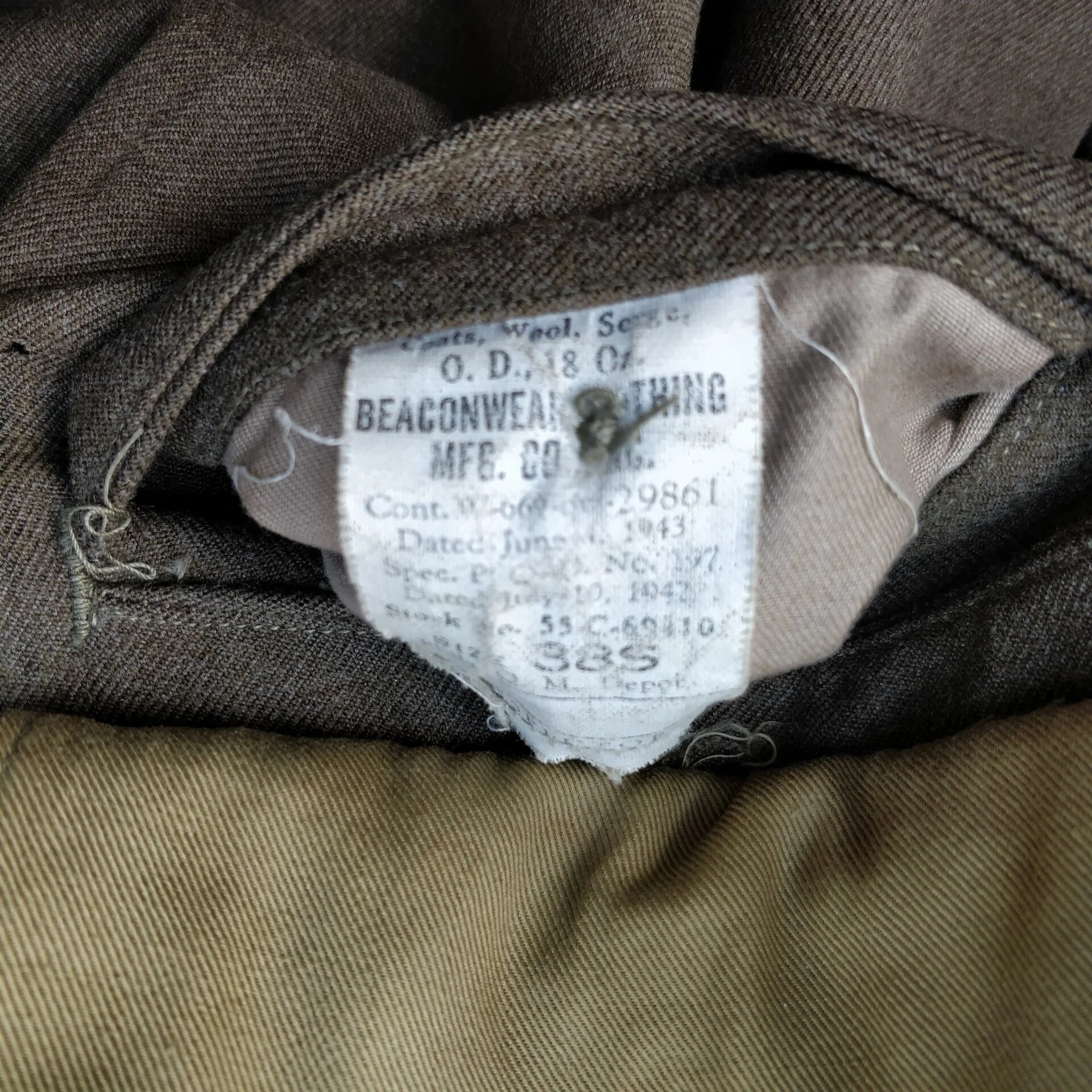 WWII US Class A Jacket French Forces 3rd Army — image 12