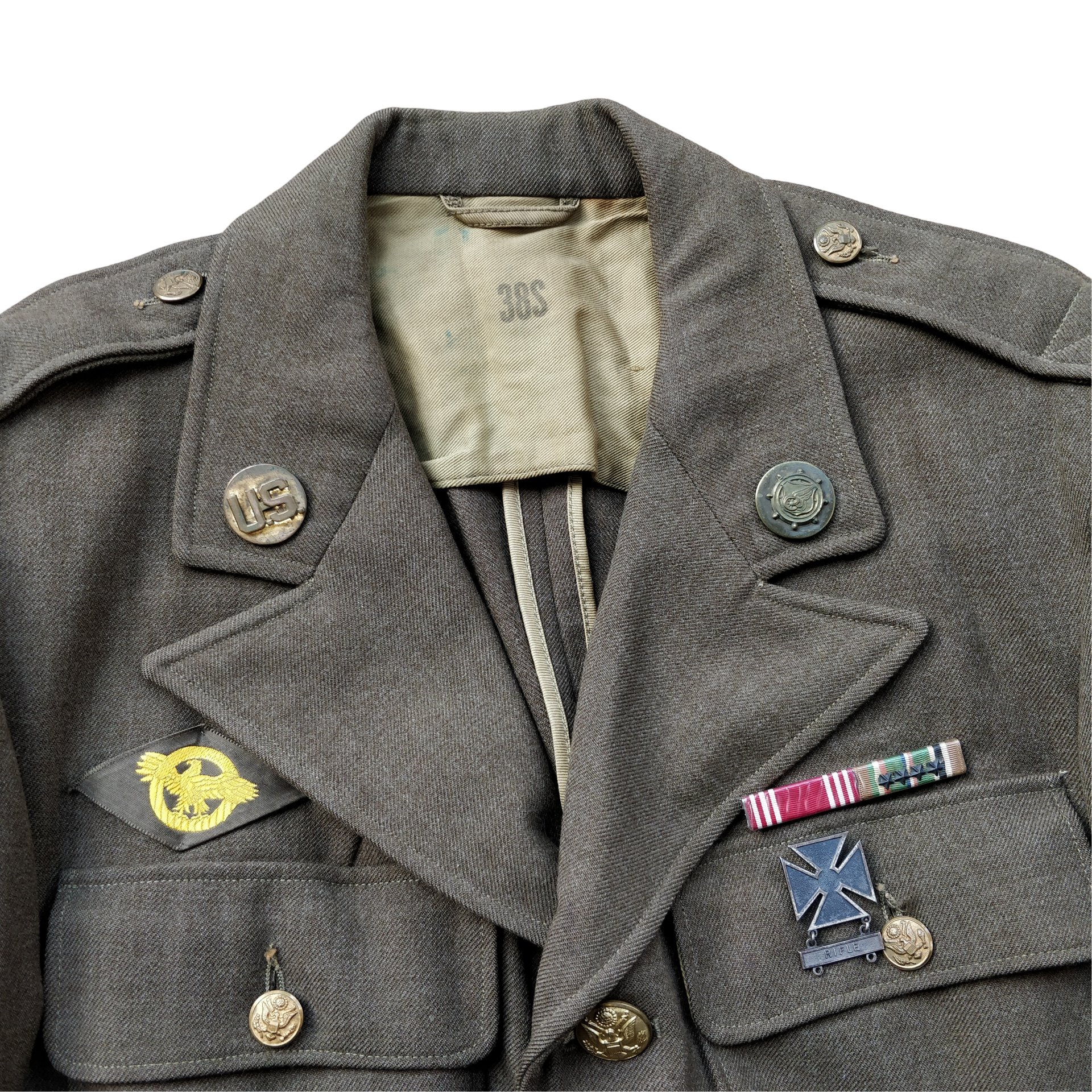 WWII US Class A Jacket French Forces 3rd Army — image 4