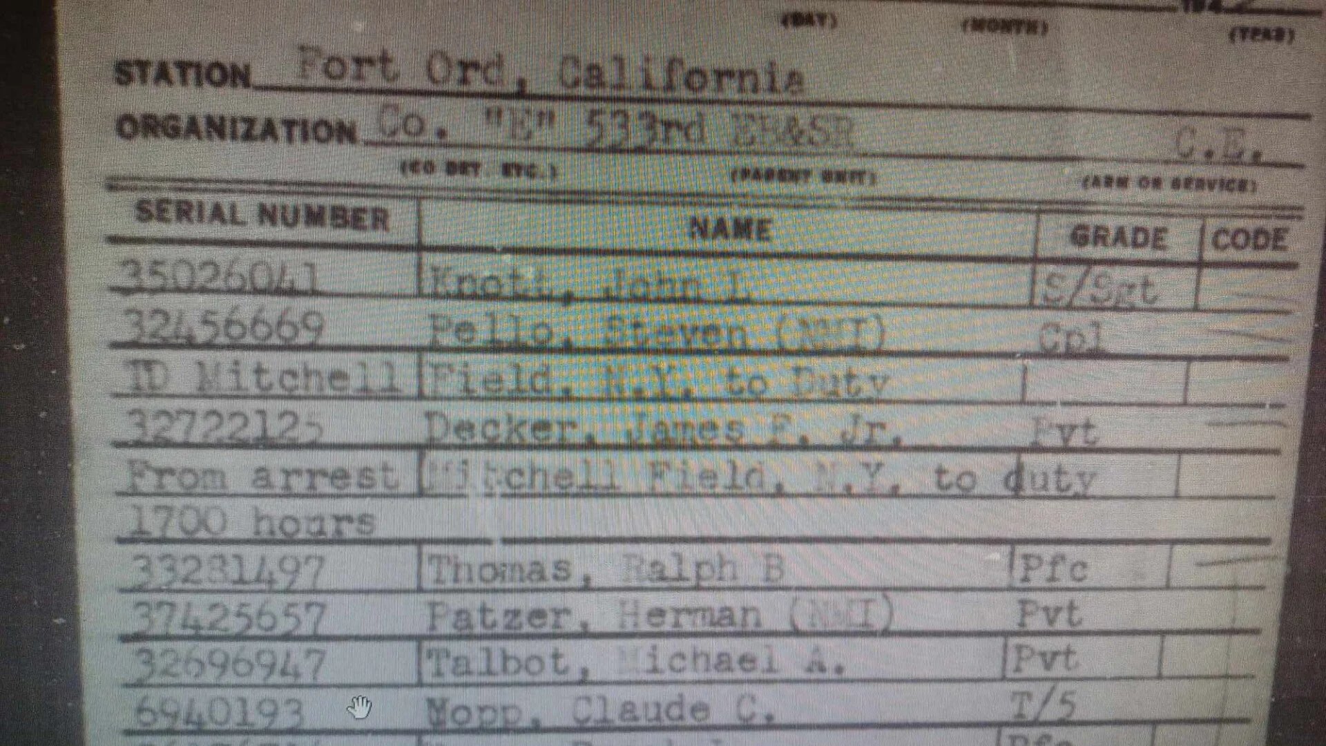 WWII US Dog Tag Grouping Engineer Special Brigade — image 12