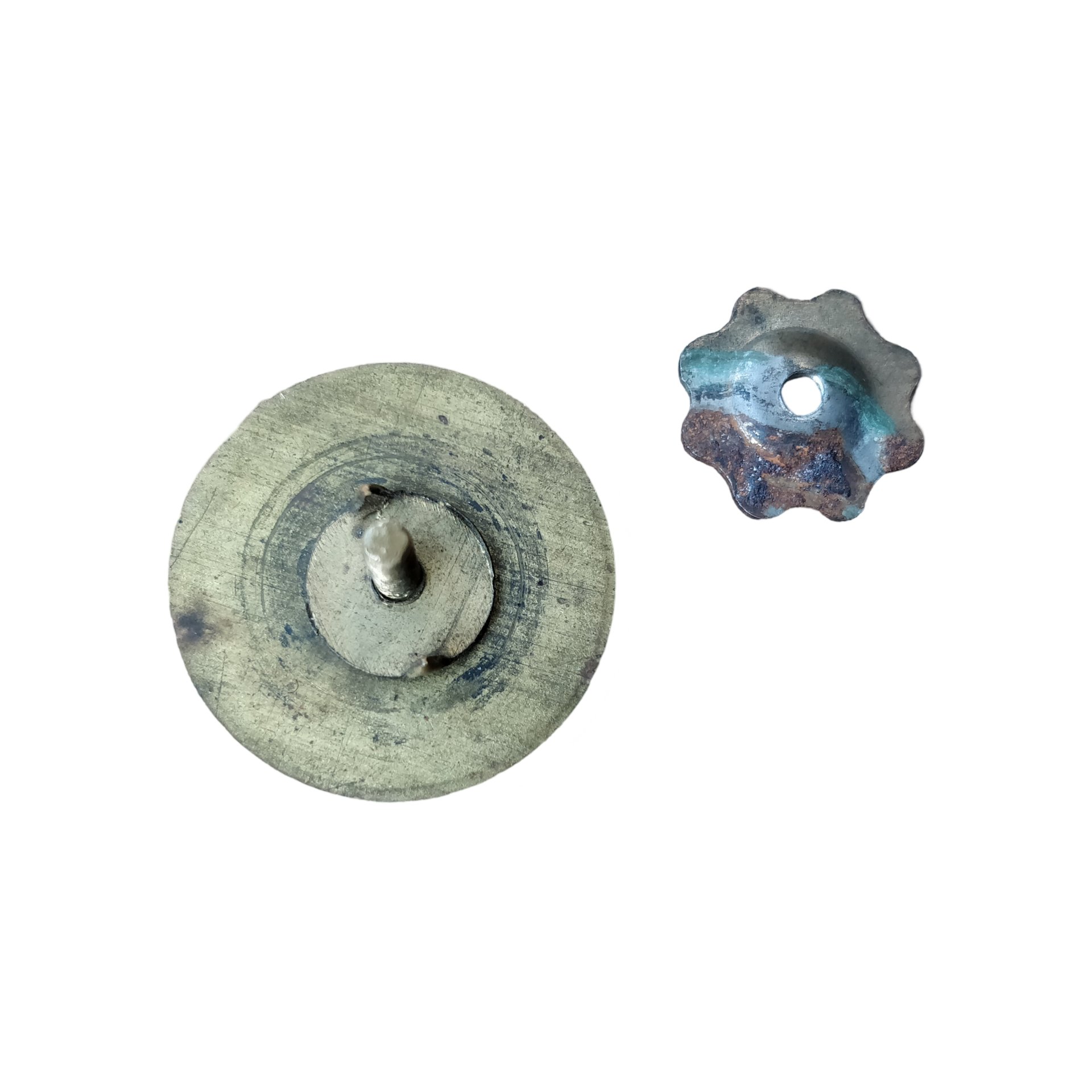 WWII US Collar Disc Engineer Screwback — image 2