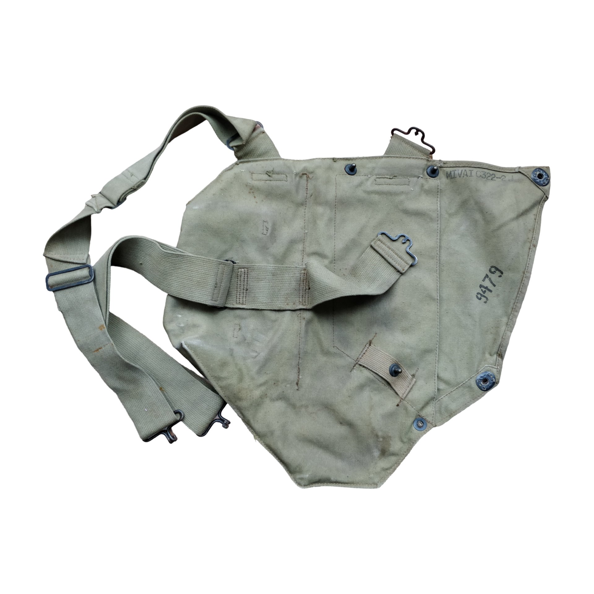 WWII US Service Gas Mask Bag — image 4