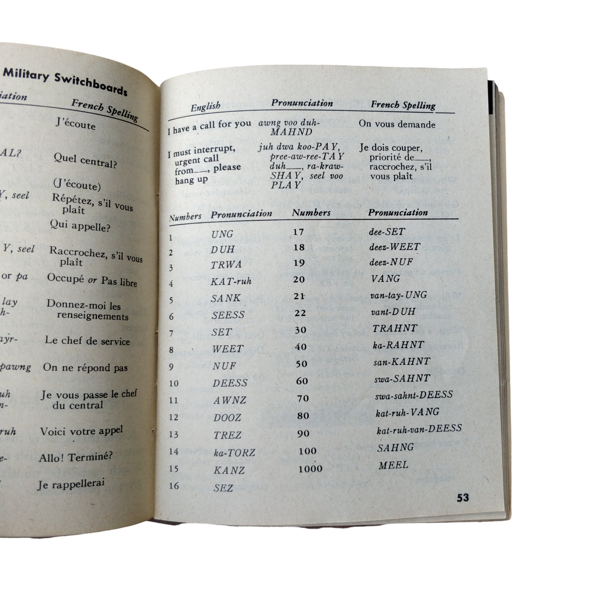 WWII US French Phrase Book — image 4