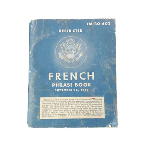 WWII US French Phrase Book