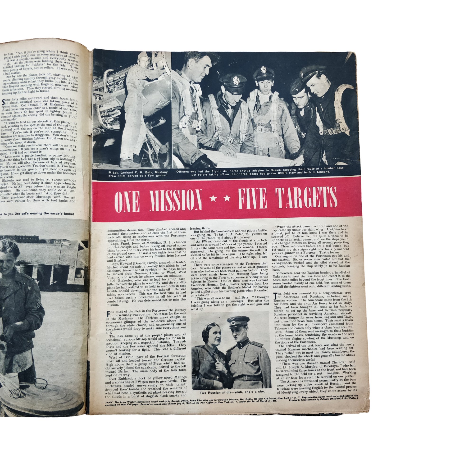 WWII US Yank Magazine French — image 2