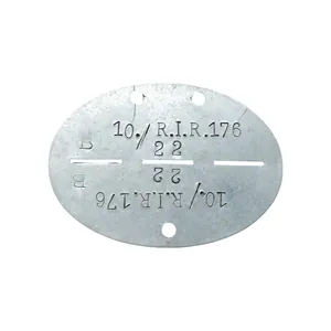 WWII German Erkennungsmarke EKM 10. / R. I. R. 176