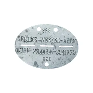 WWII German Erkennungsmarke EKM Gebirgs-Werfer-Abt. 10