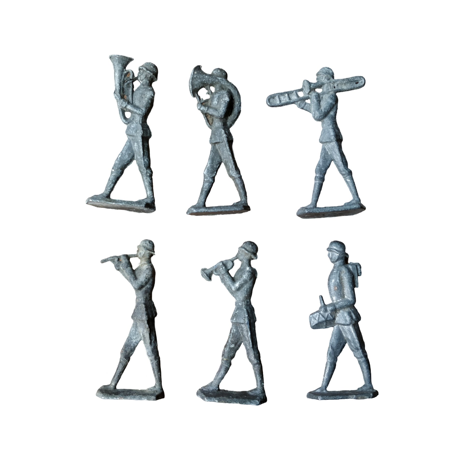 WWII German Tin Toy Soldier Music Set — image 2
