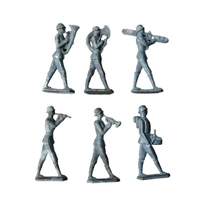 WWII German Tin Toy Soldier Music Set