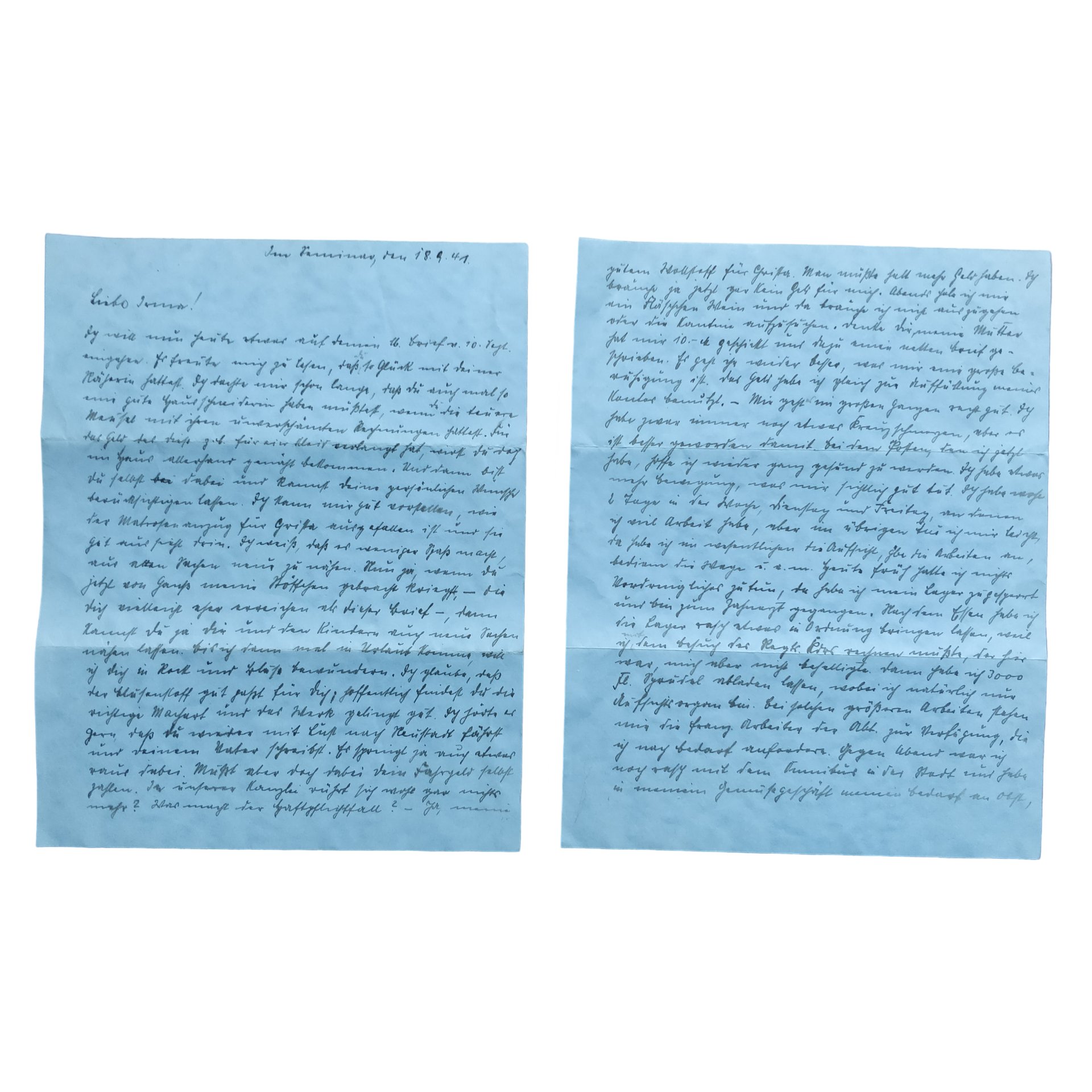 WWII German Feldpost Letter Paris — image 4