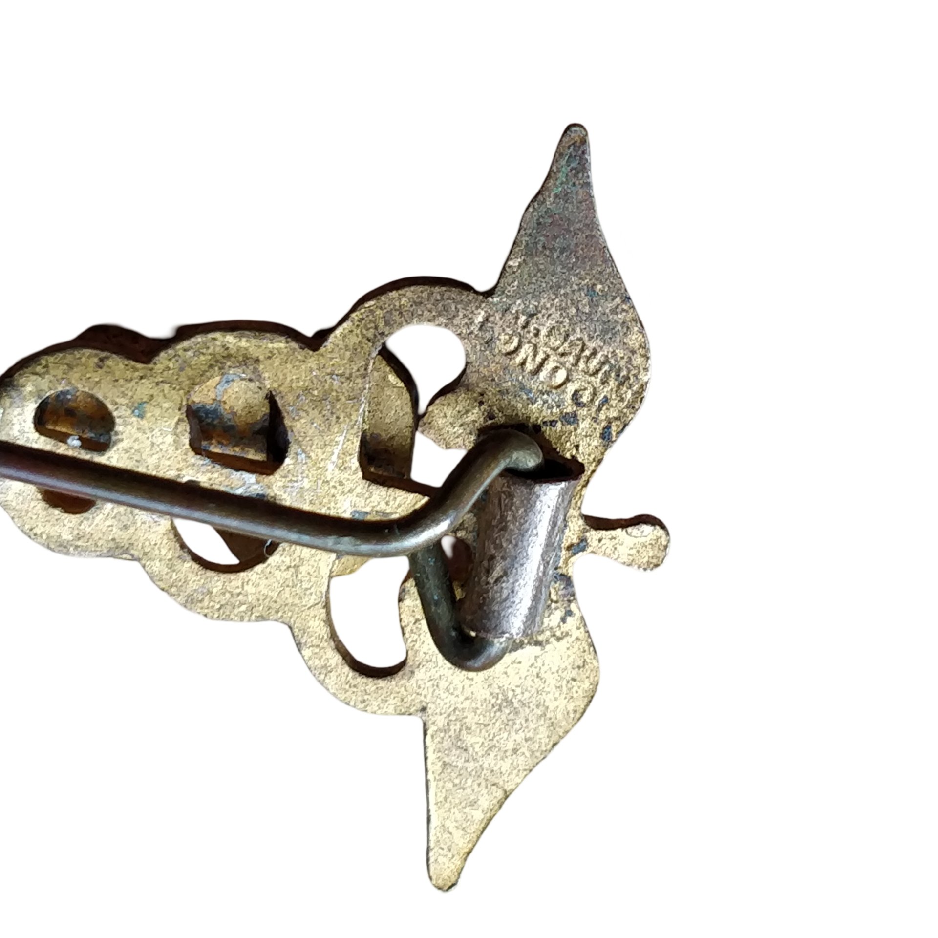 WWII US British Made Collar Pin Sanitary Medic — image 3
