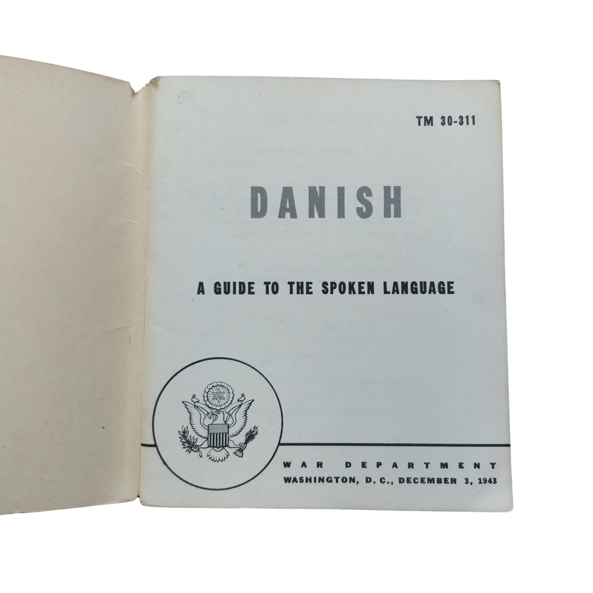 WWII US Danish Language Guide — image 2