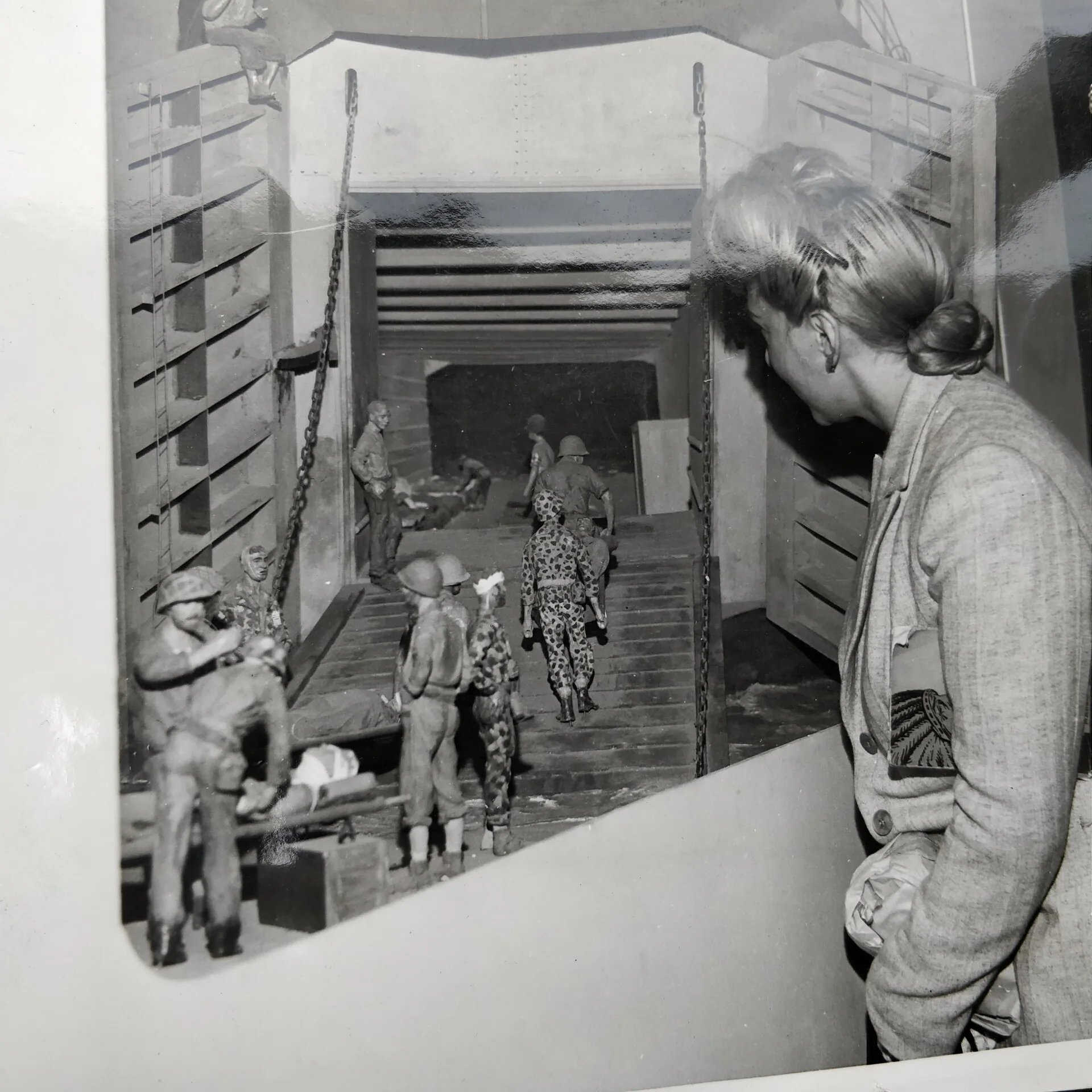 WWII US Press Photograph USMC Exhibition France — image 2