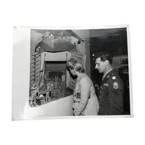 WWII US Press Photograph USMC Exhibition France