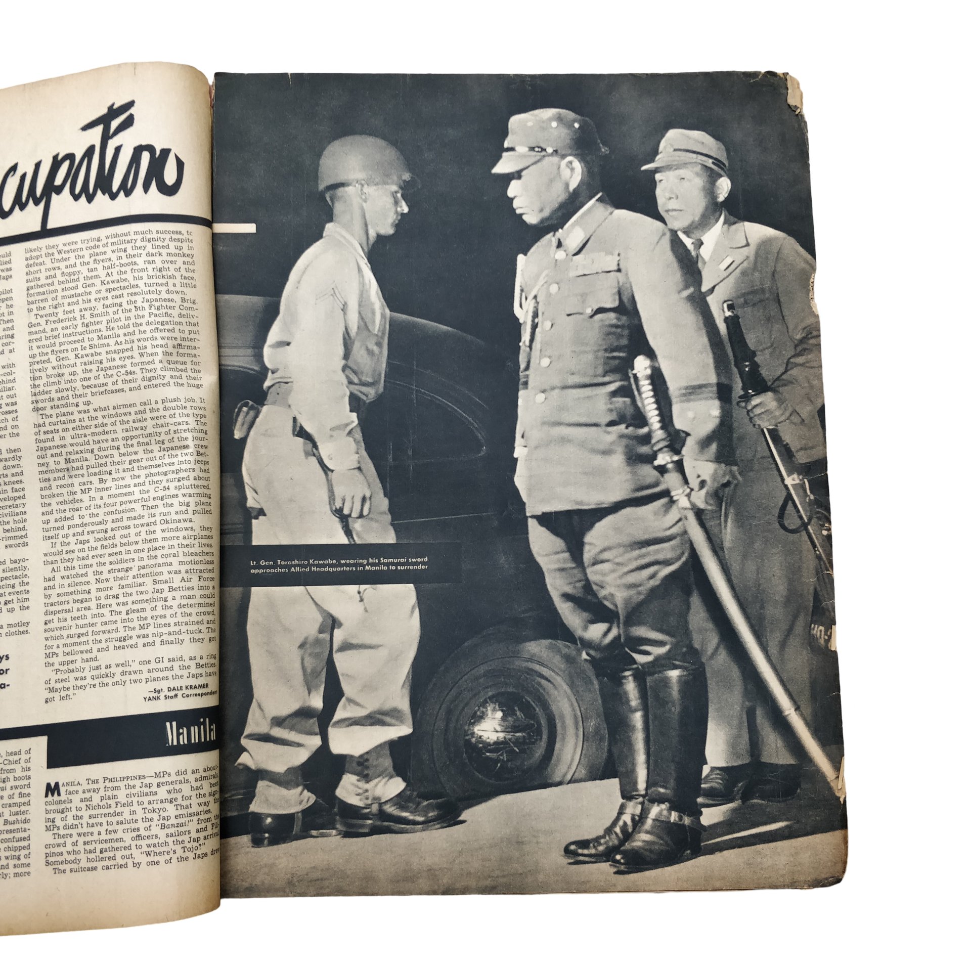 WWII US Yank Magazine Navy Off Japan — image 2