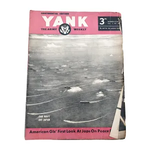WWII US Yank Magazine Navy Off Japan
