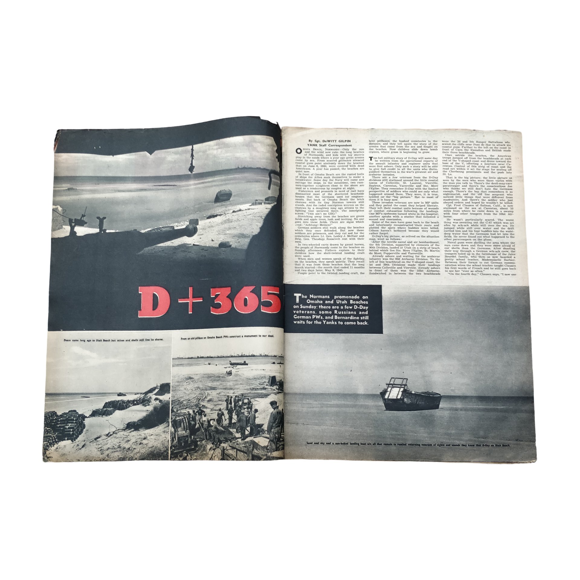 WWII US Yank Magazine Omaha Beach — image 2