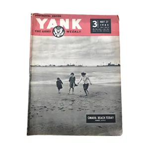 WWII US Yank Magazine Omaha Beach