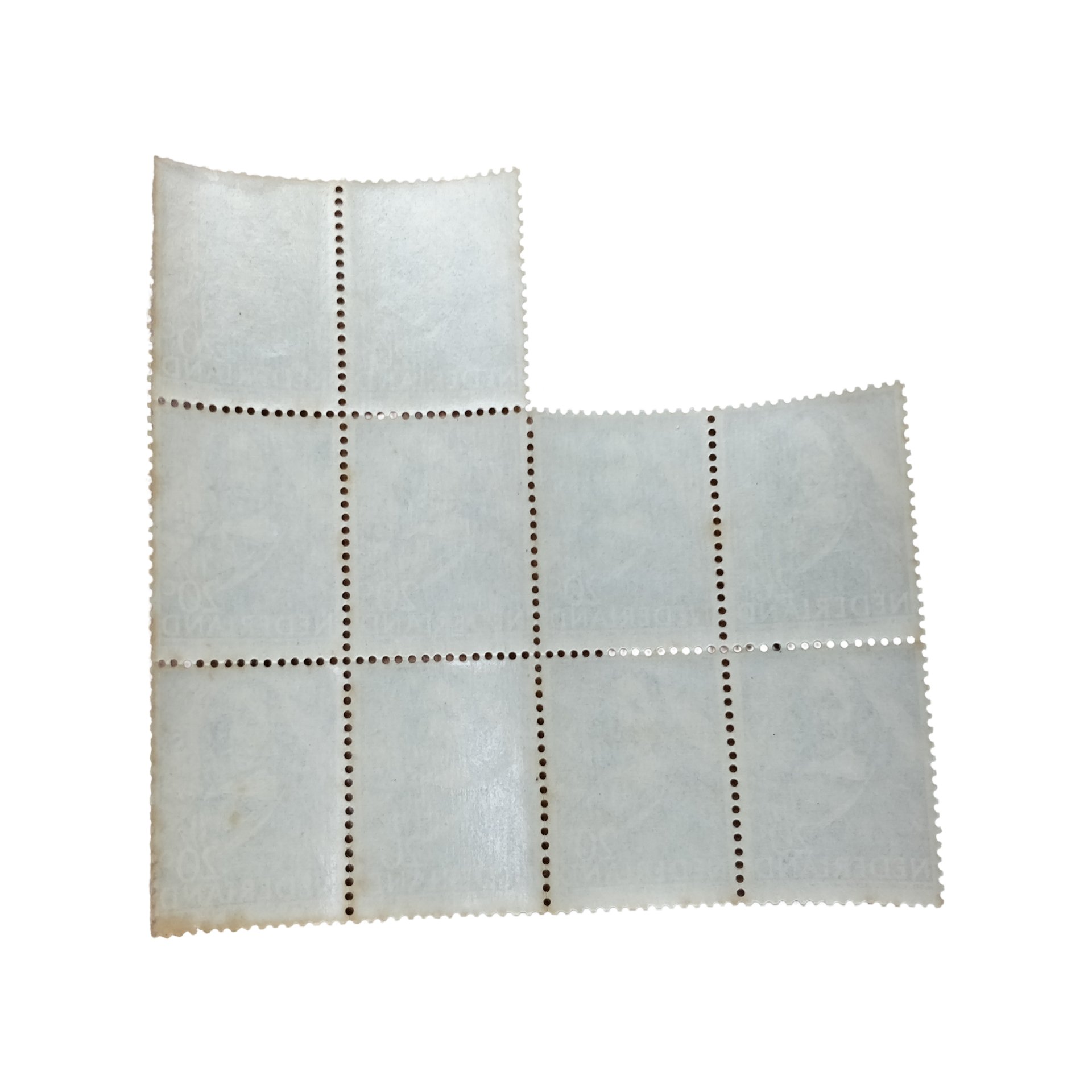 WWII Dutch Stamp Sheet 1943 De With — image 2