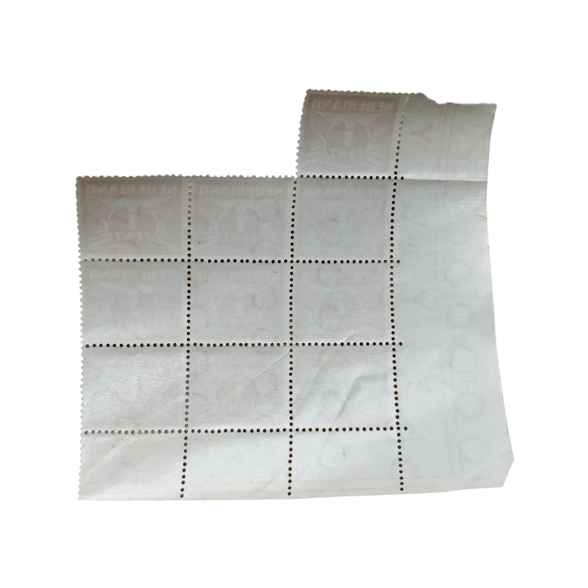 WWII Dutch Stamp Sheet 1941 1 Cent — image 2