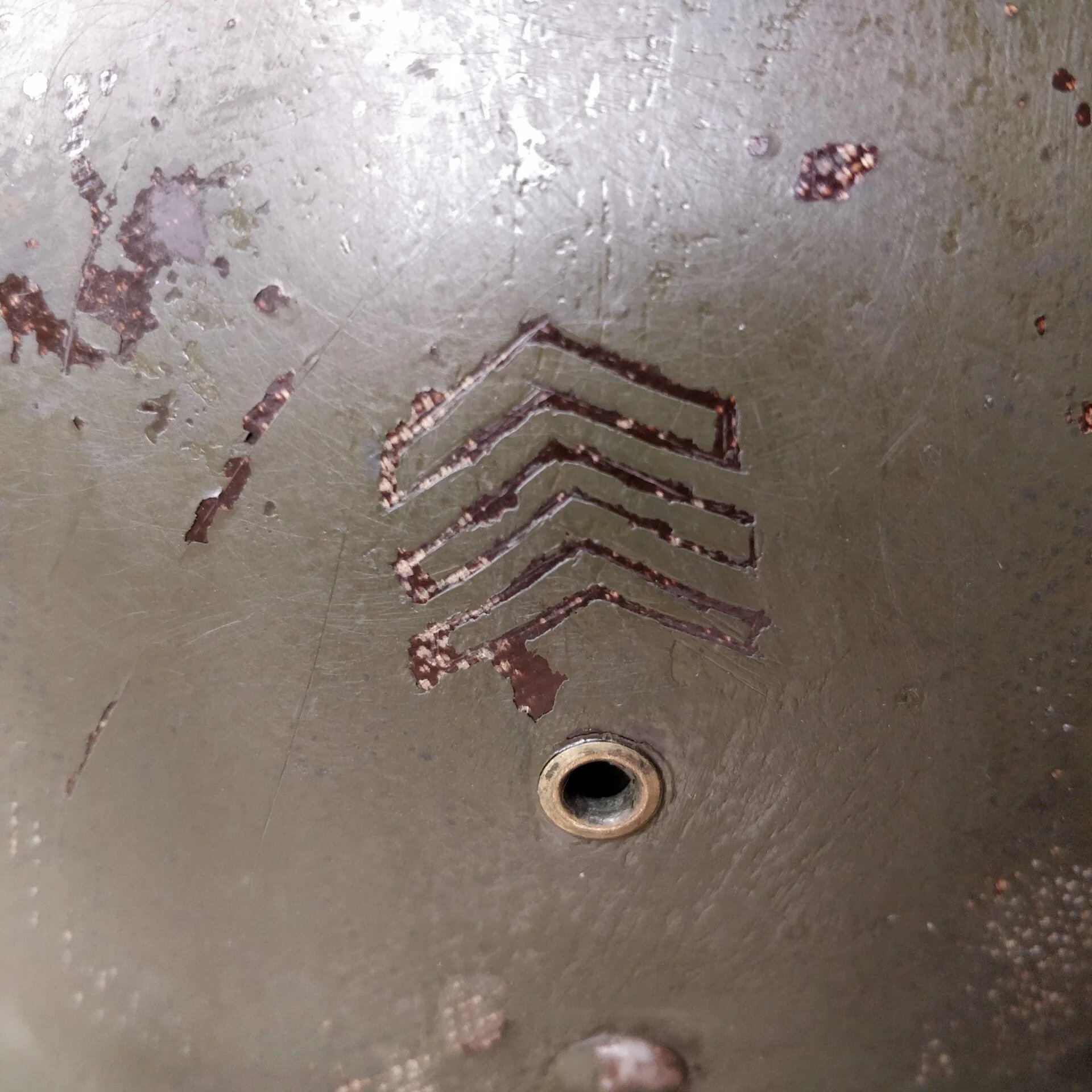 WWII US M1 Helmet Sergeant Named — image 16