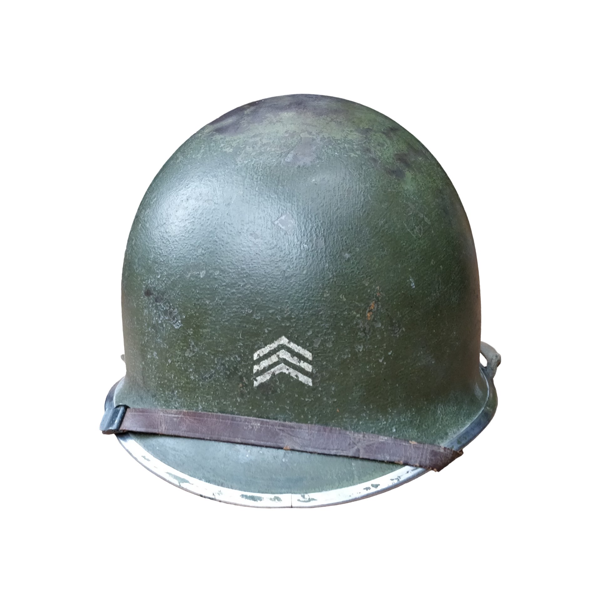 WWII US M1 Helmet Sergeant Named — image 2