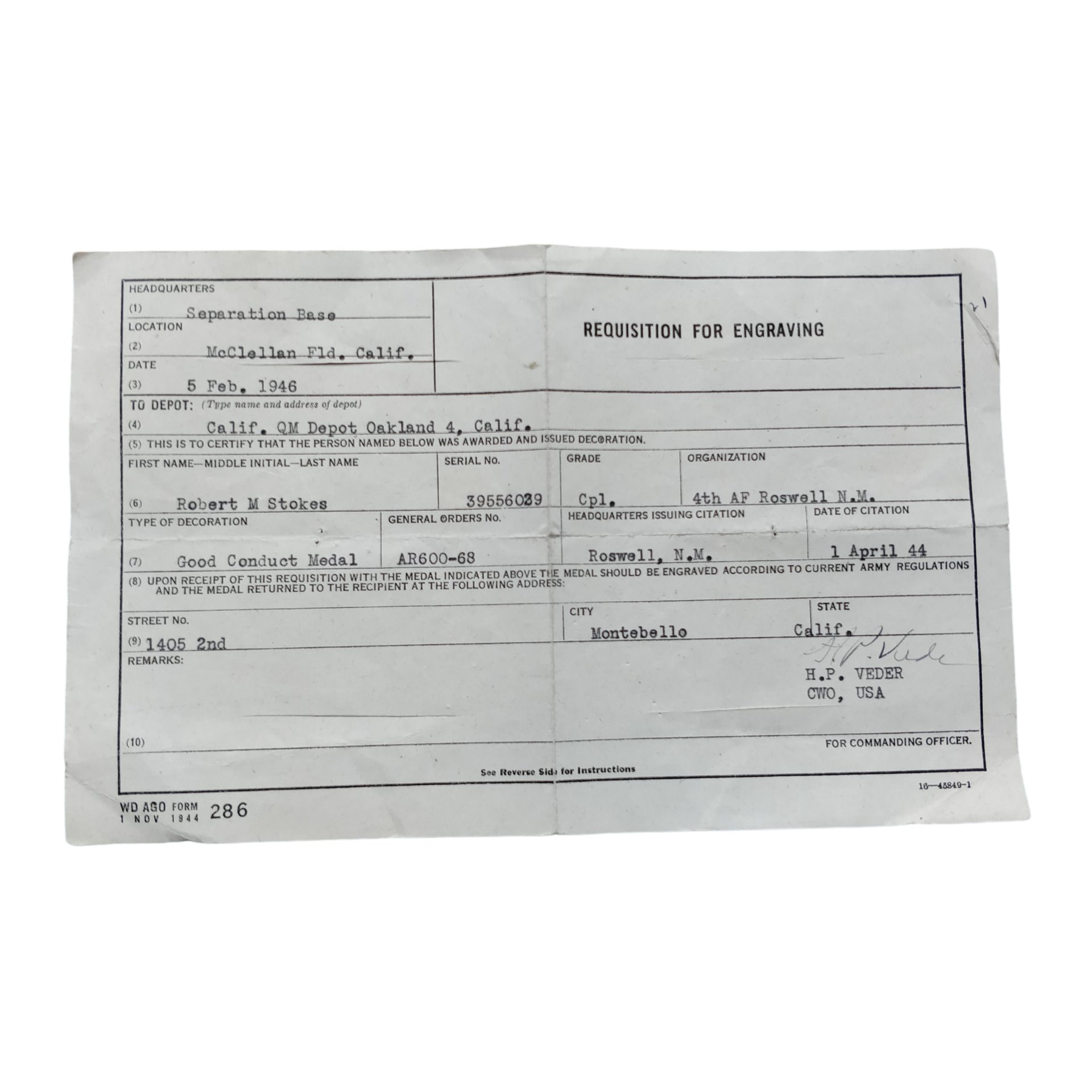 WWII USAAF Dog Tag Grouping Stokes — image 11