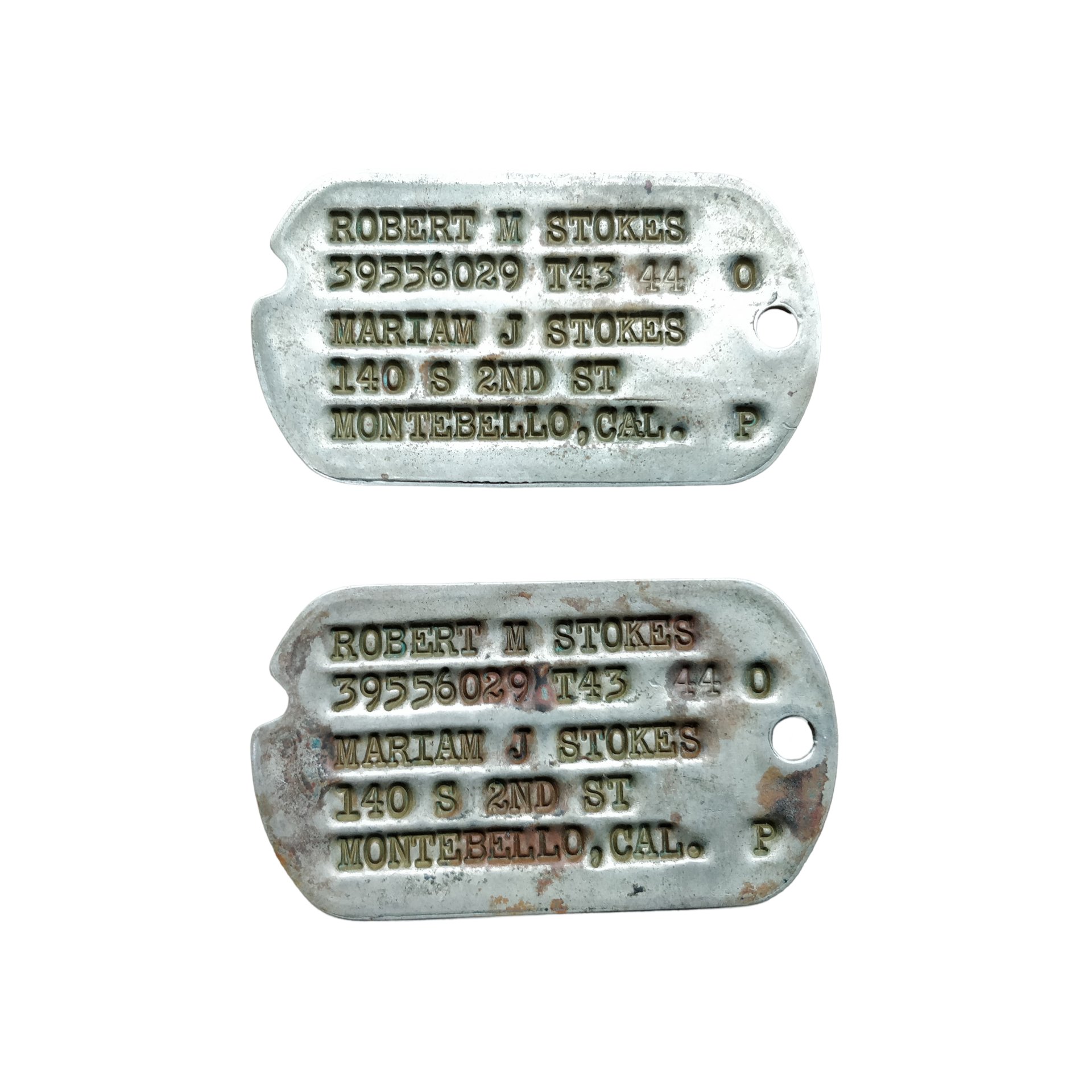 WWII USAAF Dog Tag Grouping Stokes — image 2