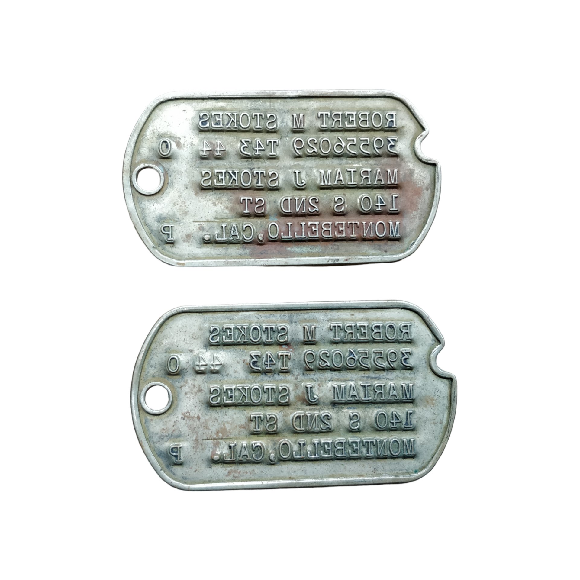WWII USAAF Dog Tag Grouping Stokes — image 3