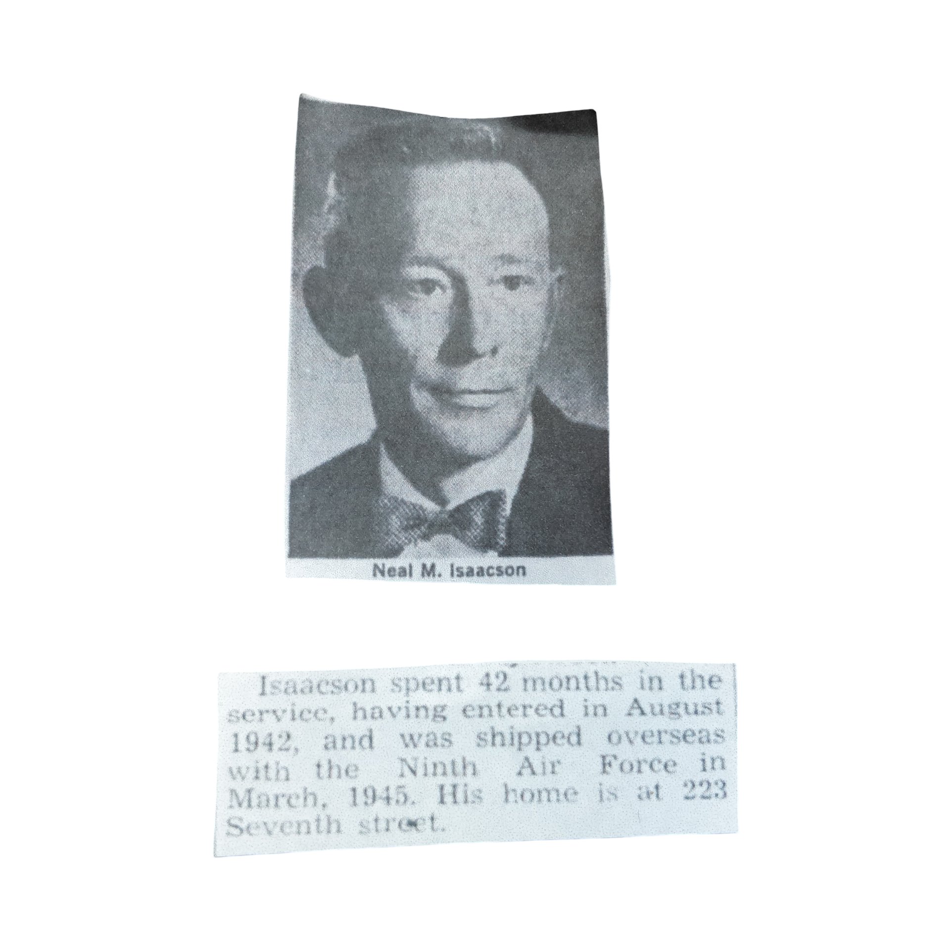 WWII USAAF Dog Tag Grouping Isaacson — image 10