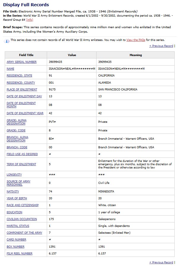 WWII USAAF Dog Tag Grouping Isaacson — image 12